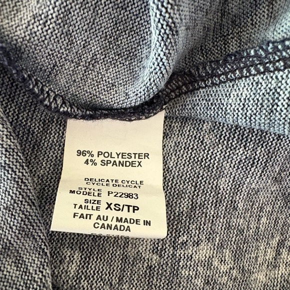 Navy and Blue Patterned Blouse - Picture 7 of 7